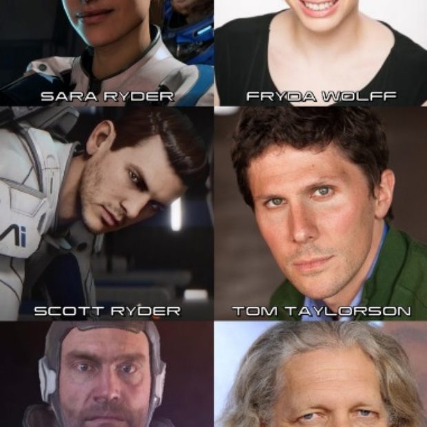 Актёры которые озвучивают персонажей Mass Effect Andromeda