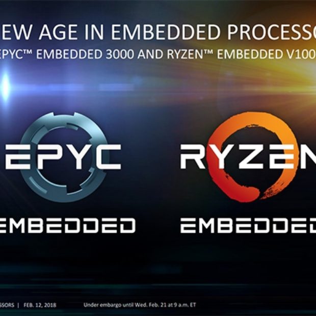 AMD анонсировала CPU EPYC и APU Ryzen для встраиваемых систем
